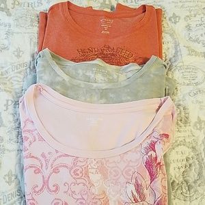 Bundle of 3 long sleeve 3/4 tees 2X